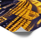 Fantasy Aerial View von Paris Unterhalb der Sterne Poster (Ecke)