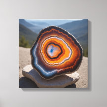 Fantasy Agate Knoten Canvas Print