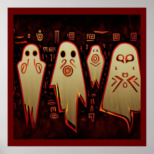 Fantasy Ägyptische Geister Halloween 1 Poster (Vorne)