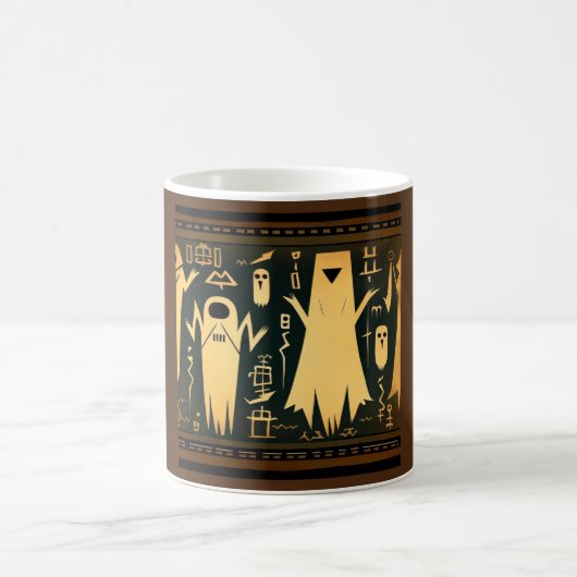 Fantasy Ägyptische Geister Halloween 3 Kaffeetasse (Mittel)