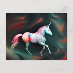 Fantasy AI Unicorn Postcard Postkarte