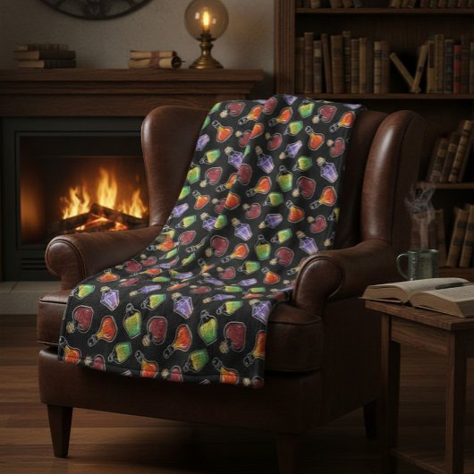 Fantasy Alchemy Inspiriert Throw Blanket Fleecedecke