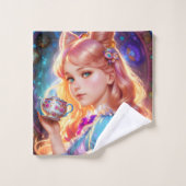 Fantasy-Alice im Wunderland Badhandtuch Set (Waschlappen)