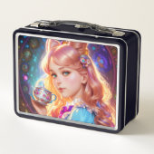 Fantasy-Alice im Wunderland Metall Brotdose (Rückseite)