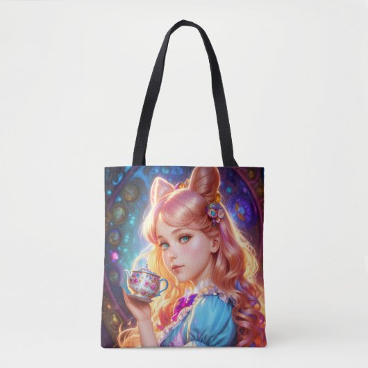 Fantasy-Alice im Wunderland Tasche (Vorderseite)