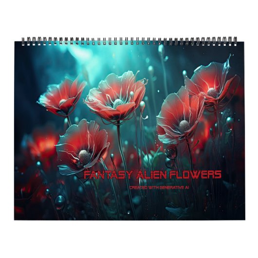 Fantasy Alien Blume Kalender (Titelbild)
