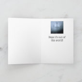 Fantasy Alien Fog Birthday Scary Ghost Night Karte (Innenseite)