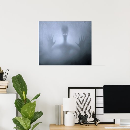 Fantasy Alien Fog Creature Beängstigend Ghost Nigh Poster (Heimbüro)