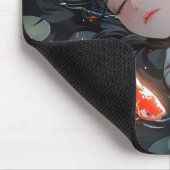 Fantasy Anime Girl and Carps Mousepad (Ecke)