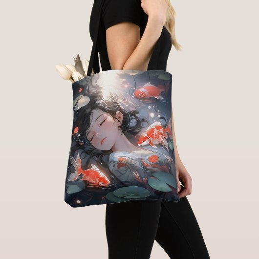 Fantasy Anime Girl and Carps Tasche (Von Nahem)