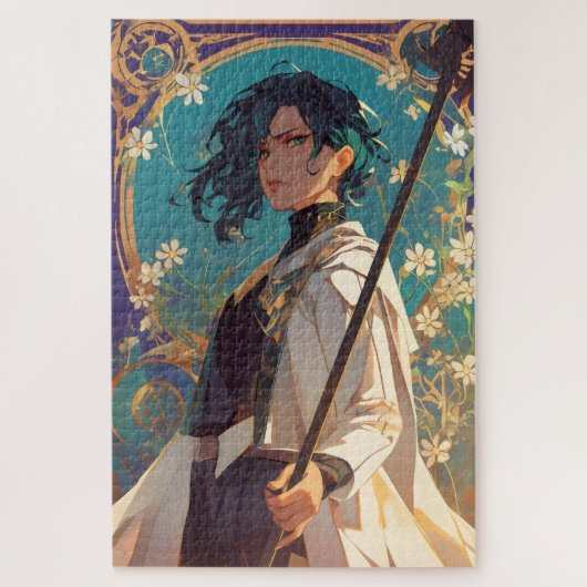 Fantasy Anime Girl Magic Puzzle (Vertikal)