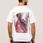 Fantasy Anime Manga Girl Kameko Tshirt Custom (Rückseite)