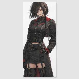 Fantasy Anime Mysterious Girl Magnetkarte