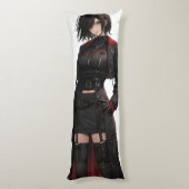 Fantasy Anime Mysterious Girl Seitenschläferkissen (Rückseite (Vertikal))