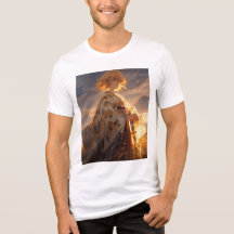 Fantasy-Anime-Stil-Sonnenuntergangs-Kunst-T-Shirt