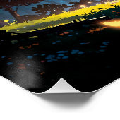 Fantasy anime style forest poster (Ecke)