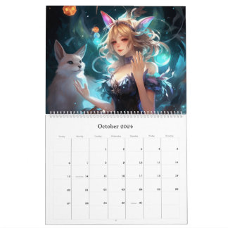 Fantasy Anime Worlds 2024 Kalender