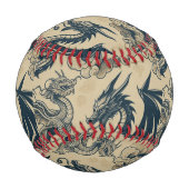 Fantasy Antike Drachen Baseball (Rückseite)