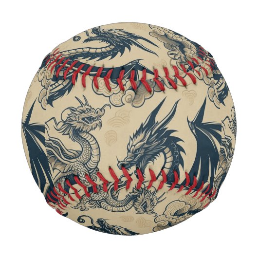 Fantasy Antike Drachen Baseball (Vorderseite)