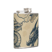 Fantasy Antike Drachen Flachmann (Rechts)