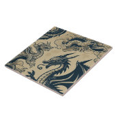 Fantasy Antike Drachen Fliese (Seite)