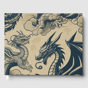 Fantasy Antike Drachen Gästebuch