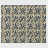 Fantasy Antike Drachen Geschenkpapier (Flach)