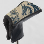 Fantasy Antike Drachen Golf Headcover (3/4 Vorderseite)