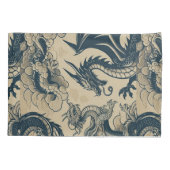 Fantasy Antike Drachen Kissenbezug (Rückseite)