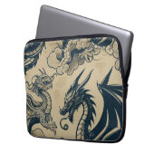 Fantasy Antike Drachen Laptopschutzhülle (Vorderseite Links)