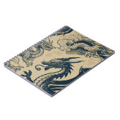 Fantasy Antike Drachen Notizblock (Linke Seite)