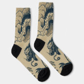 Fantasy Antike Drachen Socken (Rechts)