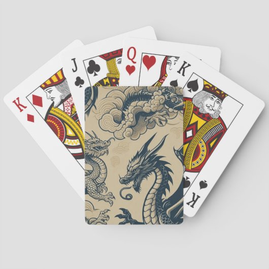 Fantasy Antike Drachen Spielkarten (Rückseite)