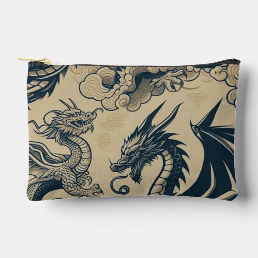 Fantasy Antike Drachen Zubehörtasche (Vorderseite)