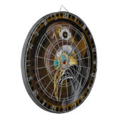 Fantasy Antique Steampunk Plague Doktor Gears Dartscheibe (Vorderseite Links)