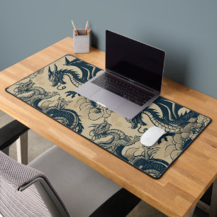 Fantasy Antiqued Drachen Schreibtischunterlage
