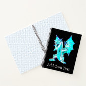 Fantasy Aqua Blue Dragon Notizblock (Innenseite)