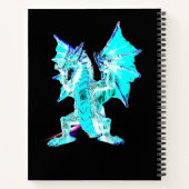 Fantasy Aqua Blue Dragon Notizblock (Rückseite)