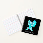 Fantasy Aqua Blue Dragon Notizblock (Innenseite)