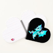 Fantasy Aqua Blue Dragon Notizblock (Innenseite)