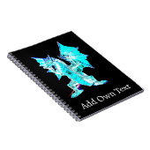 Fantasy Aqua Blue Dragon Notizblock (Rechte Seite)