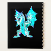 Fantasy Aqua Blue Dragon Planer (Rückseite)