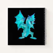 Fantasy Aqua Dragon Notizblock (Rückseite)
