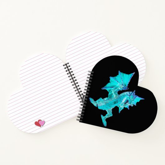 Fantasy Aqua Dragon Notizblock (Innenseite)