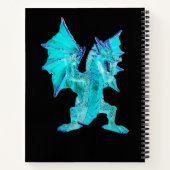 Fantasy Aqua Dragon Notizblock (Rückseite)