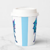 Fantasy Aqua Dragon Pappbecher (Links)