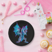 Fantasy Aqua Dragon Pappteller (Party)