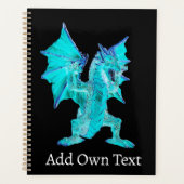 Fantasy Aqua Dragon Planer (Vorderseite)