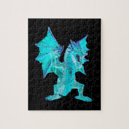 Fantasy Aqua Dragon Puzzle