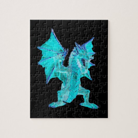 Fantasy Aqua Dragon Puzzle (Vertikal)